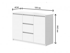 Комод с 3-мя ящиками и дверками СГ Модерн в Верхней Туре - verhnyaya-tura.магазин96.com | фото
