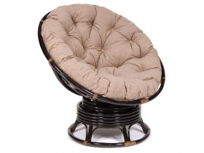 Кресло-качалка Papasan w 23/01 B с подушкой Antique brown, экошерсть Коричневый в Верхней Туре - verhnyaya-tura.магазин96.com | фото