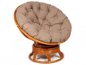 Кресло-качалка Papasan w 23/01 B с подушкой Cognac, экошерсть Коричневый в Верхней Туре - verhnyaya-tura.магазин96.com | фото