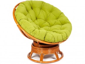 Кресло-качалка Papasan w 23/01 B с подушкой Cognac, флок Олива в Верхней Туре - verhnyaya-tura.магазин96.com | фото