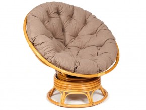 Кресло-качалка Papasan w 23/01 B с подушкой Honey, экошерсть Коричневый в Верхней Туре - verhnyaya-tura.магазин96.com | фото