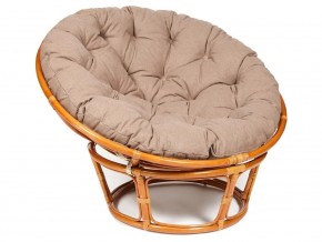 Кресло Papasan 23/01 W с подушкой Cognac, экошерсть Коричневый в Верхней Туре - verhnyaya-tura.магазин96.com | фото