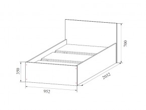 Кровать одинарная (Без матраца 0,9*2,0) в Верхней Туре - verhnyaya-tura.магазин96.com | фото