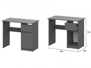 Стол письменный 900 Денвер Графит серый в Верхней Туре - verhnyaya-tura.магазин96.com | фото